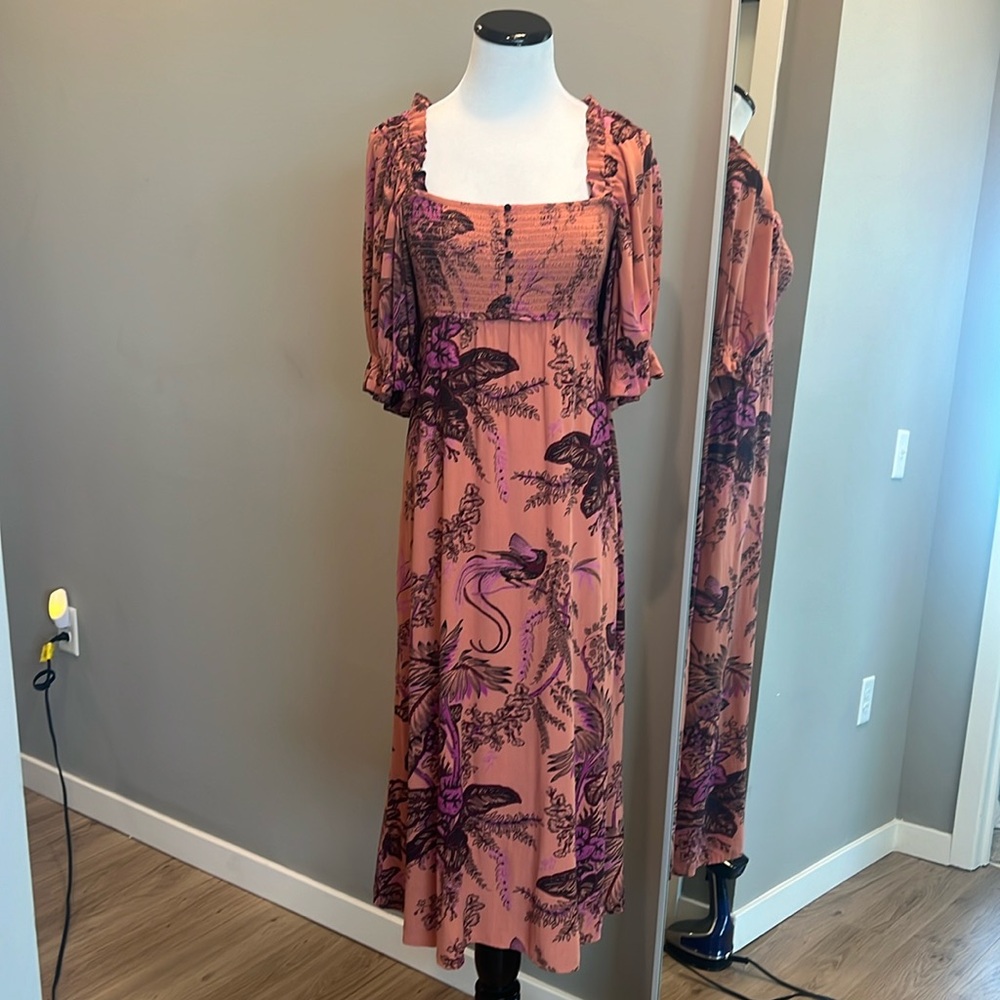 100% cotton midi dress from Anthropologie.  Worn once.  Perfect condition